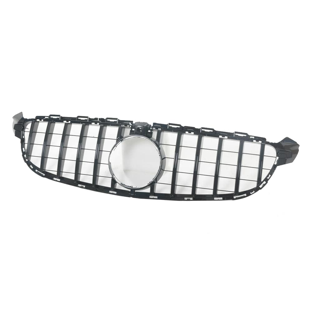 Chrome Black GTR Style Front Bumper Bar Grille Suitable For Mercedes-Benz AMG C63S W205 15-20
