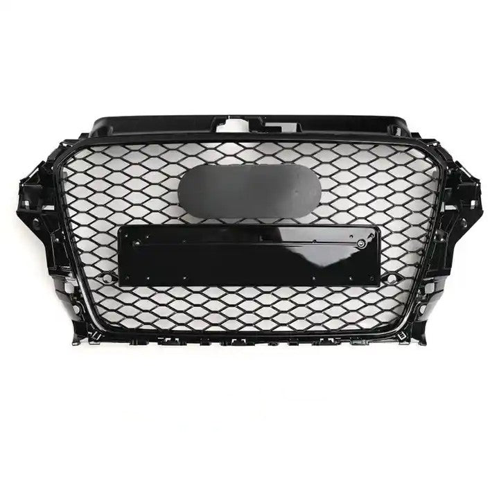 Gloss Black RS3 Style Front Bar Grille Suitable  For Audi A3 S3 8V 12-16