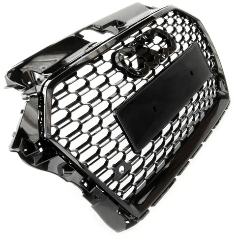 RS3 Style Honeycomb Black Front Bar Grille Suitable For Audi A3 8V Facelift 16-19