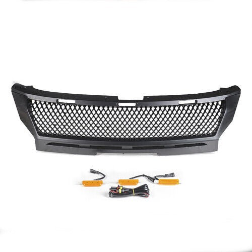 Matte Black LED Mesh Grille Suitable For Mitsubishi Triton MR 2019+2022
