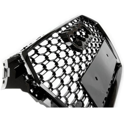 Gloss Black RS4 Style Front Bar Grille Suitable For Audi A4 B9 2016-2019