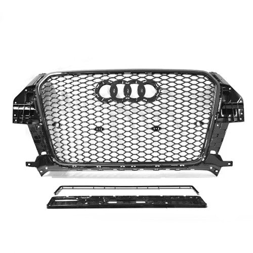Gloss Black RSQ3 Style Front Bar Grille Suitable For Audi Q3 12-15
