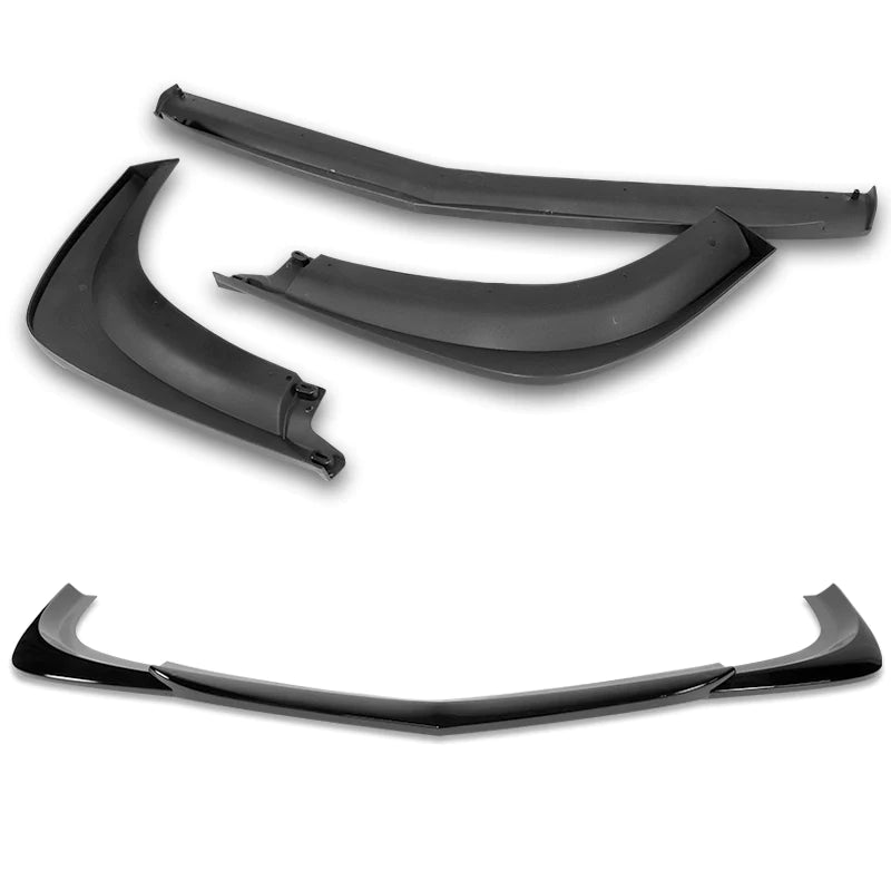 Gloss Black Front Lip Splitter Suitable For Mercedes AMG C63 12-14