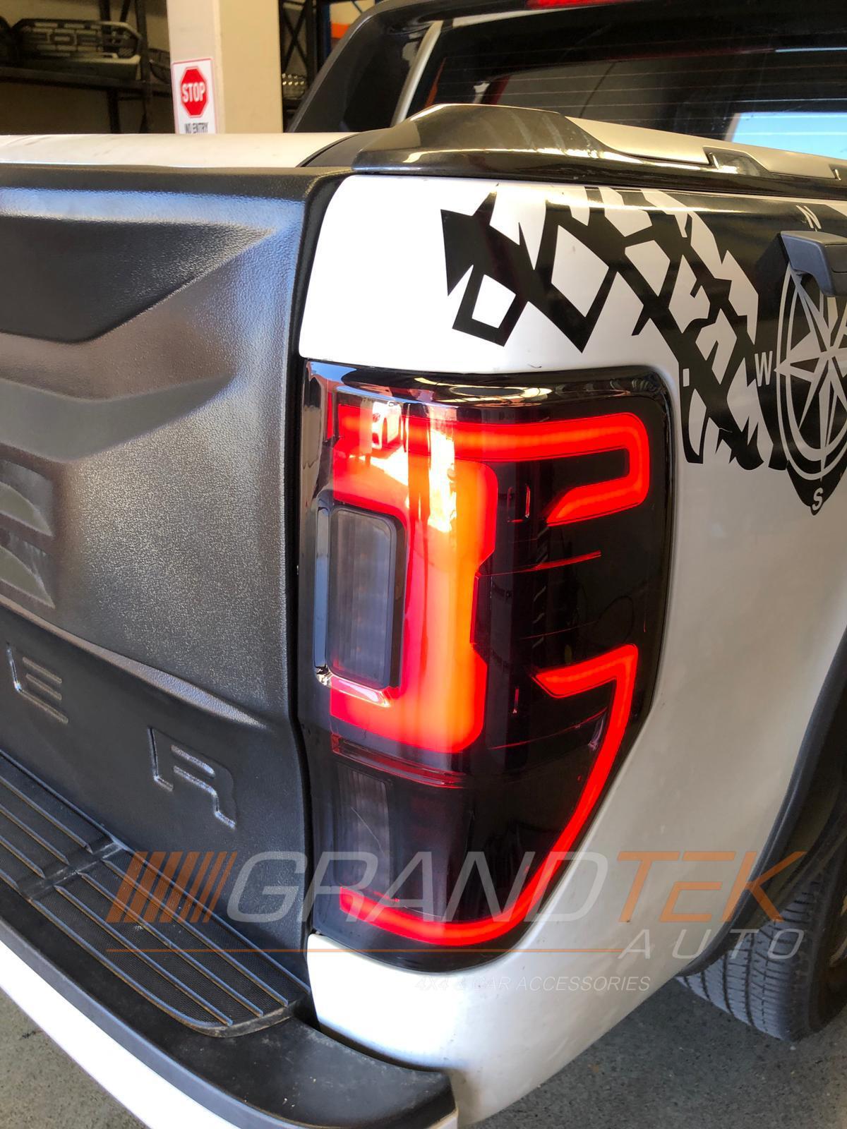 Sequential Smoked LED Tail Lights Suitable For Ford Ranger PX1 PX2 PX3