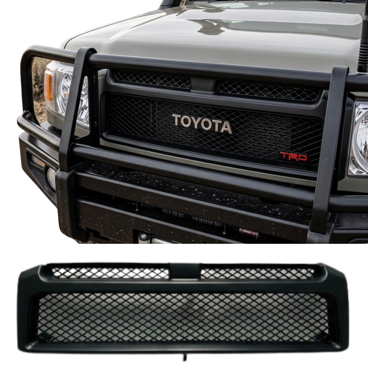 VDJ70 Toyota Land Cruiser 70 Series Heavy Duty Front Upper Grille Panel AM