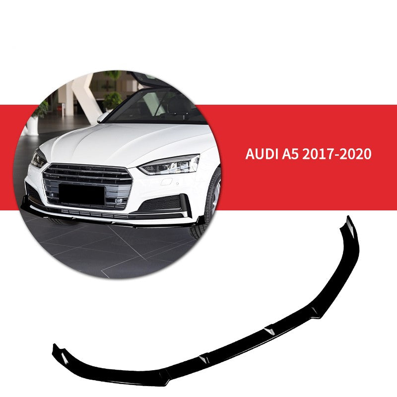 Gloss Black Front Lip Splitter Suitable For AUDI A5 B9 17-20