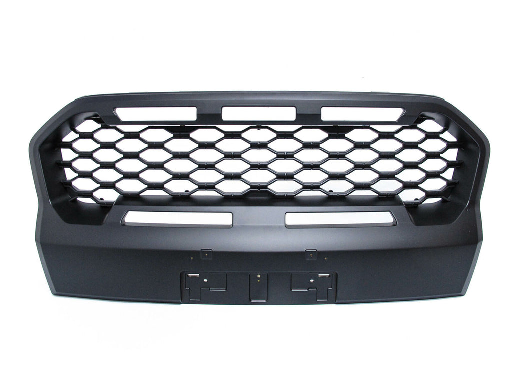 Matte Black Mesh Style Grille Suitable For Ford Ranger PX3 18-21