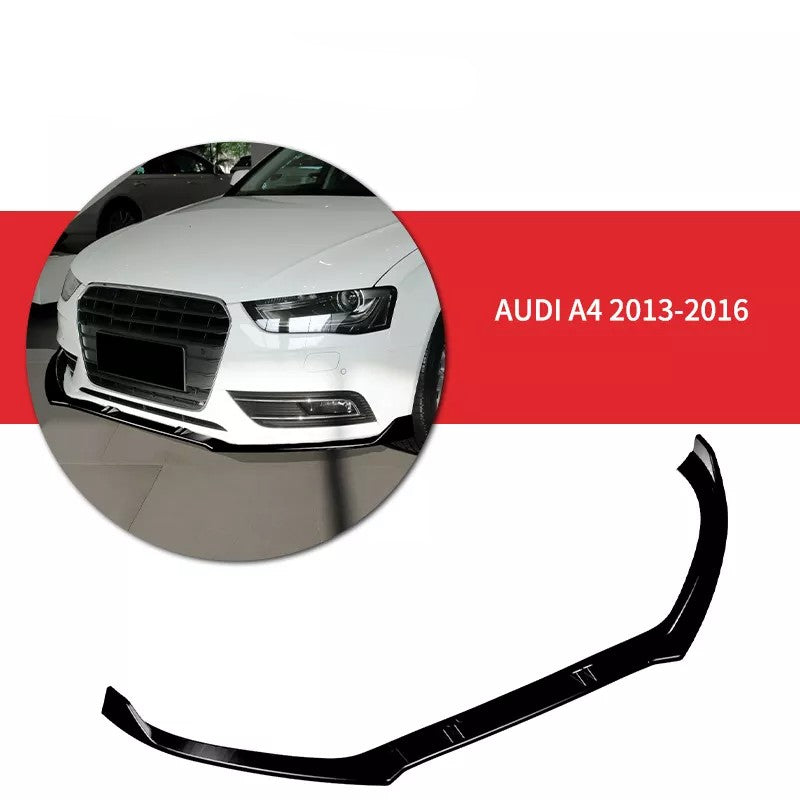 Gloss Black Front Lip Splitter Suitable For AUDI A4 2013-2016