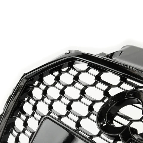 RS3 Style Honeycomb Black Front Bar Grille Suitable For Audi A3 8V Facelift 16-19