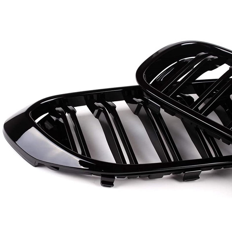 Gloss Black Dual Slate Front Grille For BMW 5 Series G30