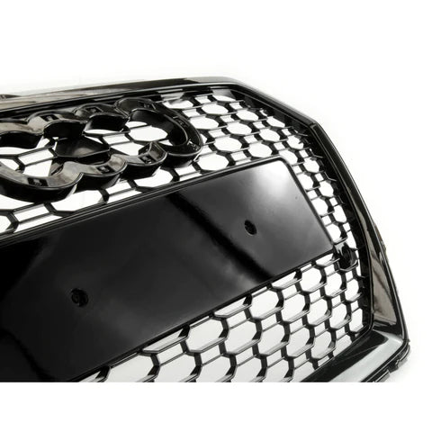 RS3 Style Honeycomb Black Front Bar Grille Suitable For Audi A3 8V Facelift 16-19