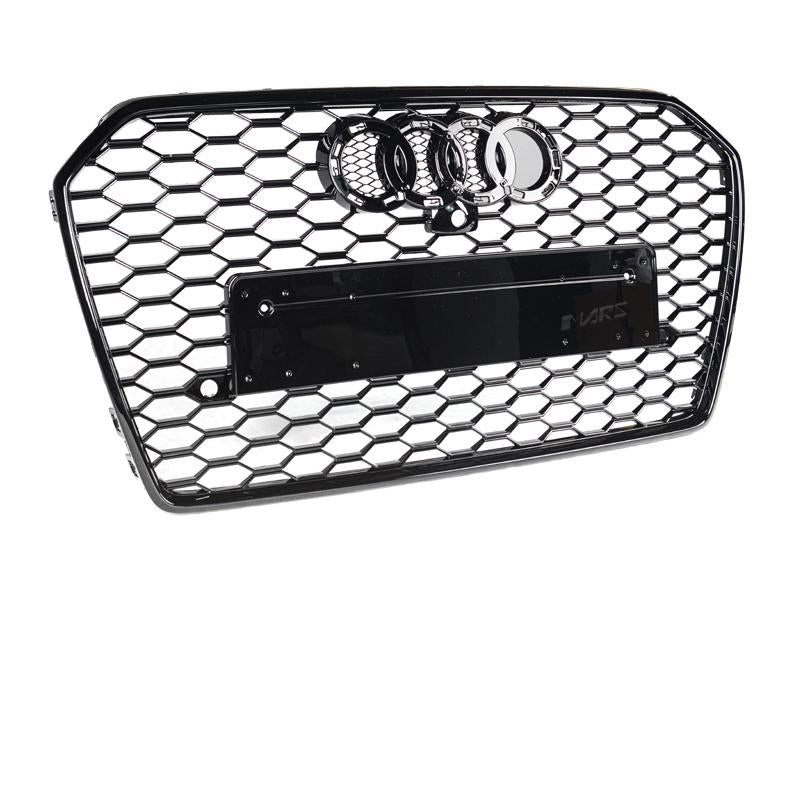 Gloss Black RS6 Style Front Bar Grille Suitable For Audi A6 15-17