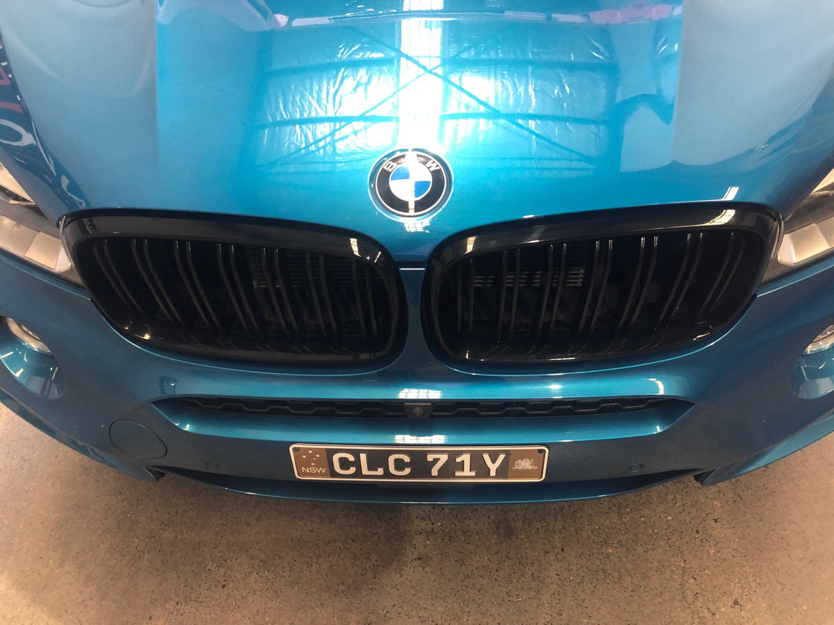 M Style Gloss Black Double Slat Grilles Suitable For BMW  X5 F15 & X6 F16