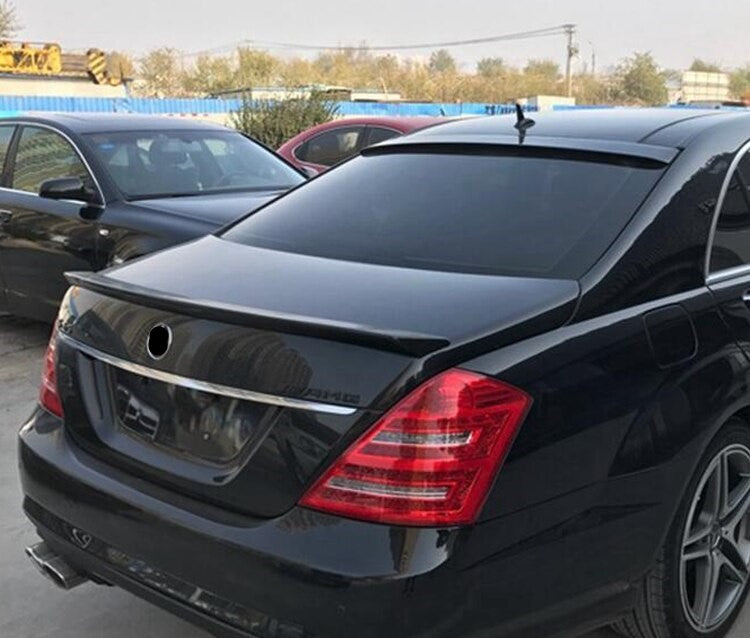 W221 Mercedes Benz S300 S500 AMG Style Gloss Black Boot Spoiler