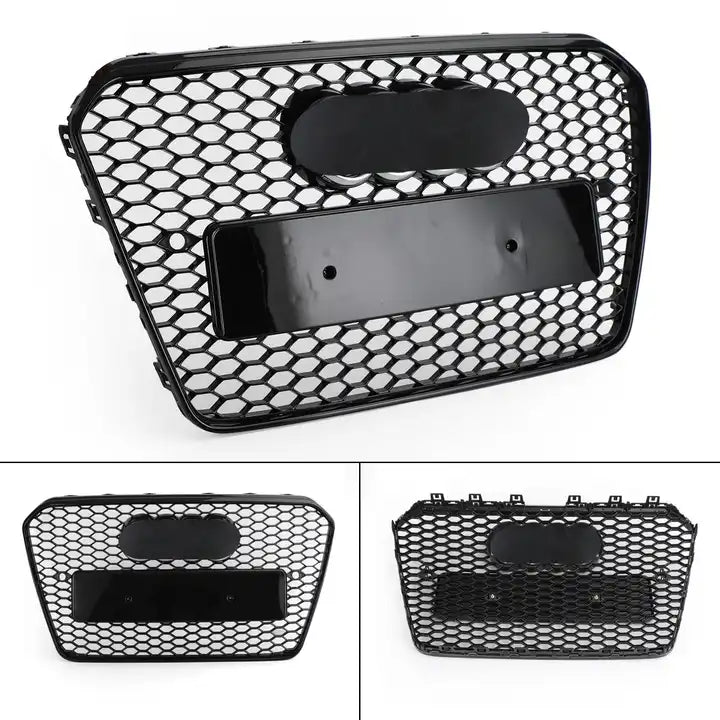 Gloss Black RS5 Style Front Bar Grille Suitable For Audi A5 B8.5 12-16
