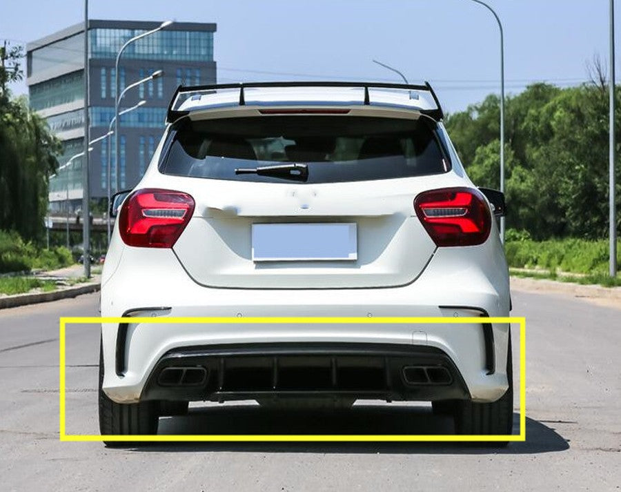 Gloss Black AMG Style Rear Diffuser Suitable For Mercedes-Benz A Class W176 13-19