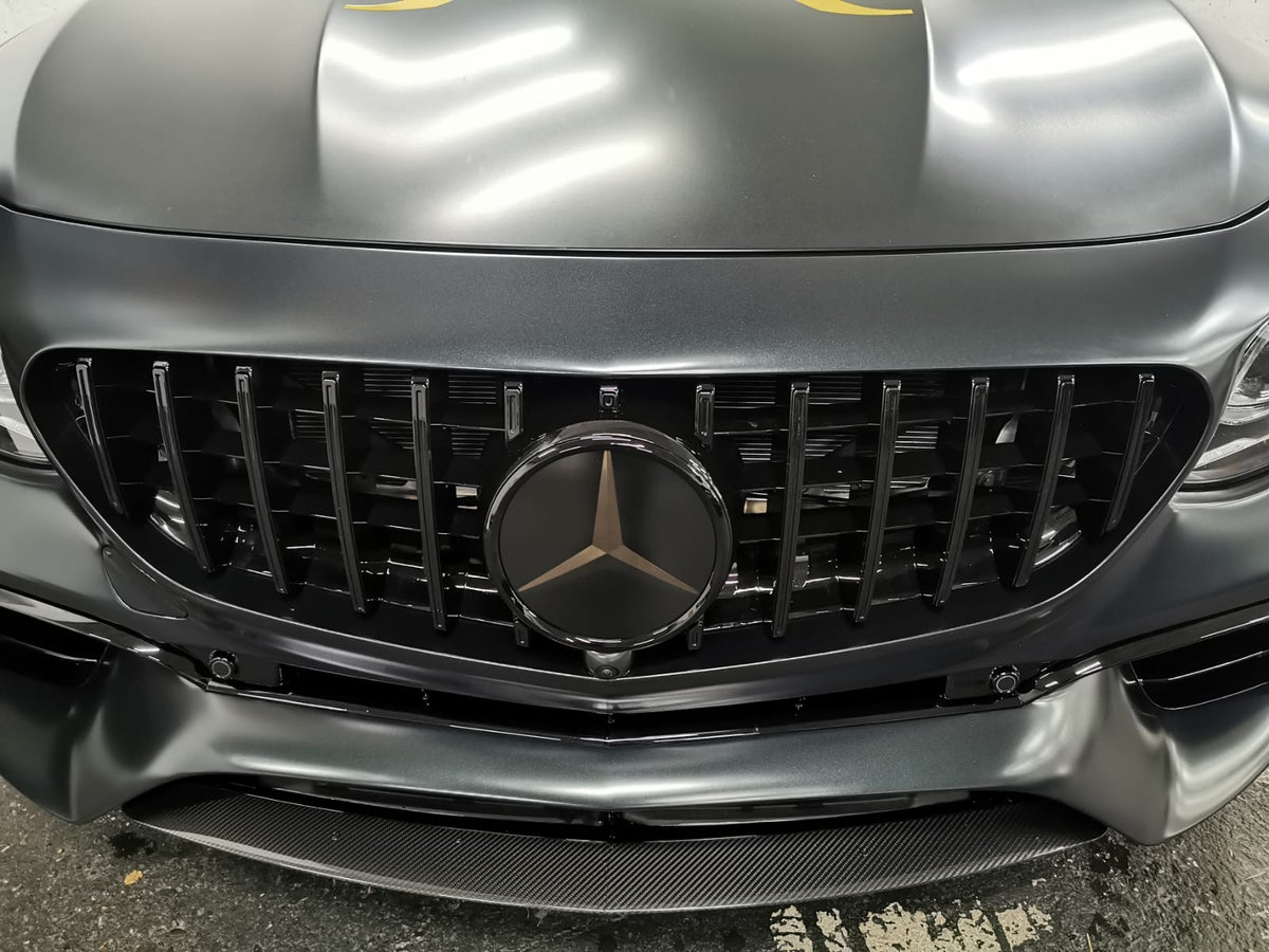Gloss Black GTR Style Front Bar Grille Suitable For Mercedes-Benz E63s AMG W213 16-20