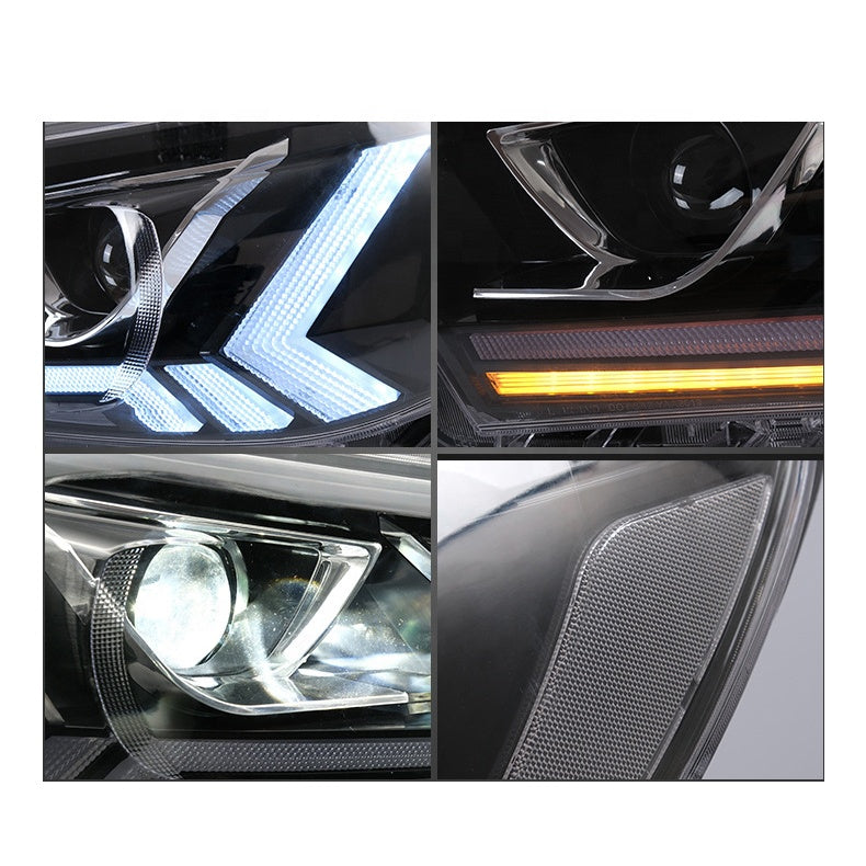 Sequential LED DRL Headlights Suitable For Toyota Hilux N80 15+