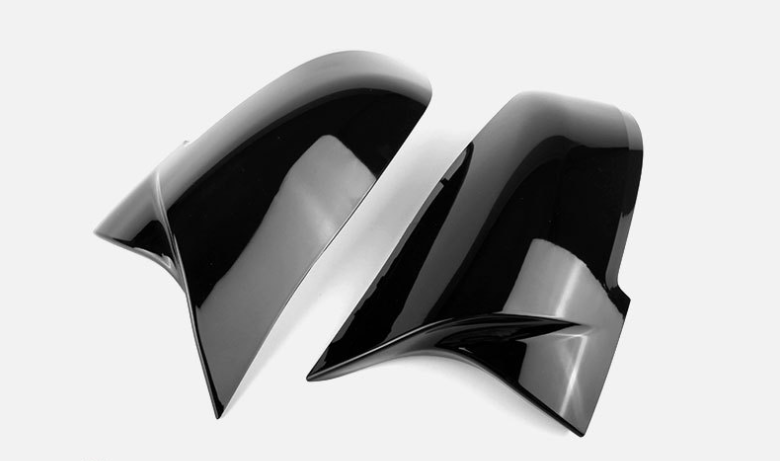 M Style Gloss Black Mirror Cover Caps Suitable For BMW 1, 2, ,3, 4 Series