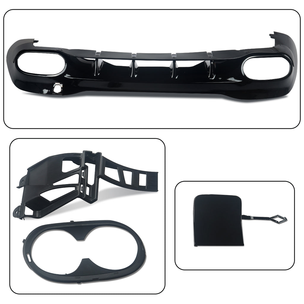 Gloss Black AMG Style Rear Diffuser Suitable For Mercedes-Benz CLA W118 19-22