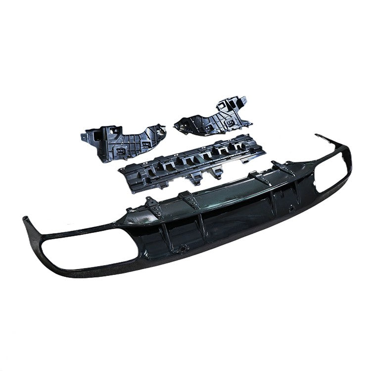 Gloss Black AMG Style Rear Diffuser Suitable For Mercedes-Benz C-Class W205 19 +