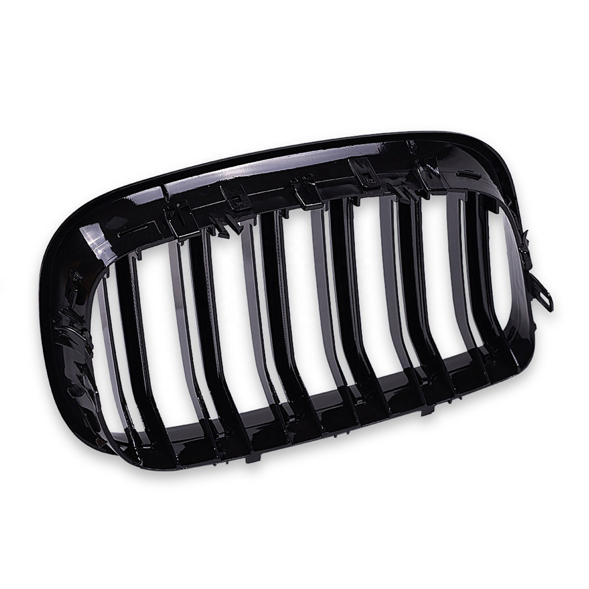 M Style Gloss Black Dual Slate Front Grille For BMW X5 E70 & X6 E71