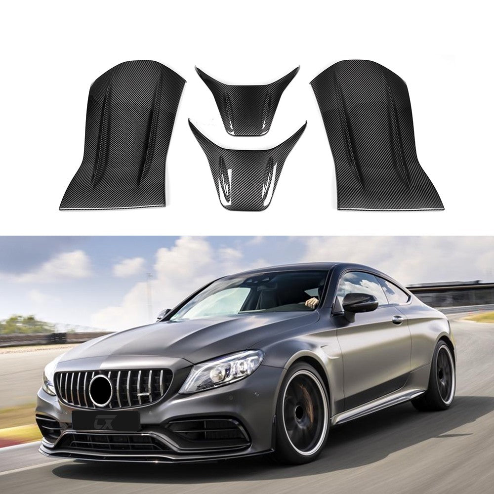 Carbon Fiber Front Seat Cover Interior Trim Suitable For Mercedes Benz AMG