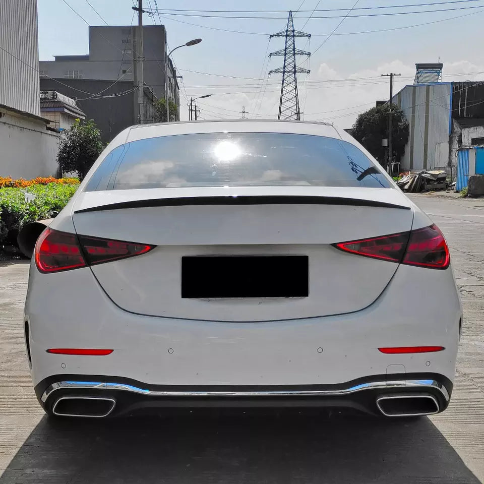 Gloss Black Rear Spoiler Suitable For Mercedes Benz C-Class Sedan W206 21+