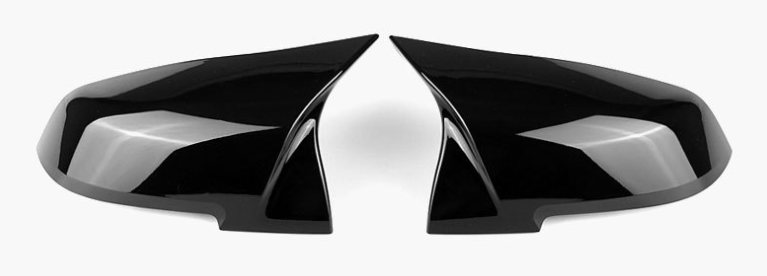 M Style Gloss Black Mirror Cover Caps Suitable For BMW 1, 2, ,3, 4 Series