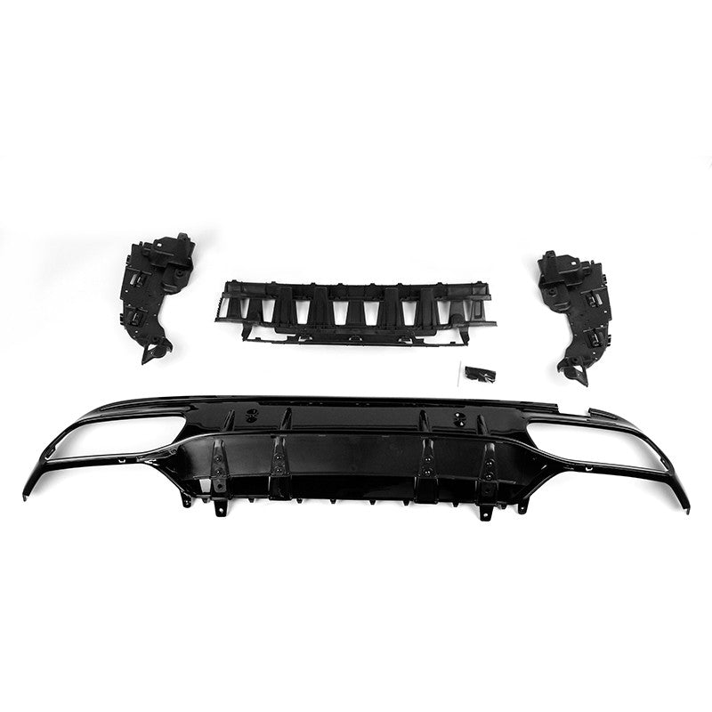 Gloss Black AMG Style Rear Diffuser Suitable For Mercedes-Benz C-Class W205 19 +