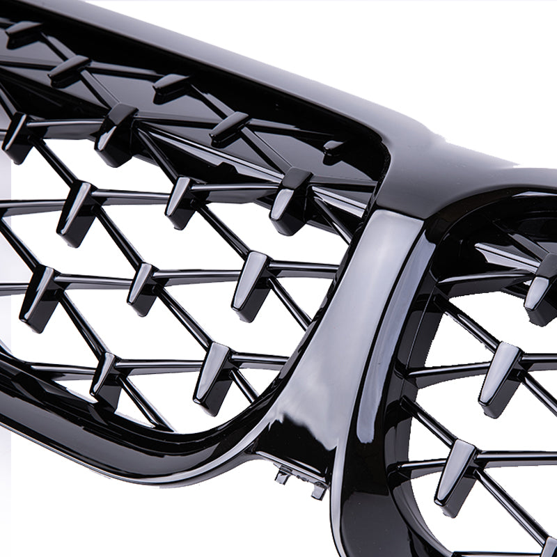 Gloss Black Diamond Style Front Bumper Bar Grille Suitable For BMW 3-Series G20