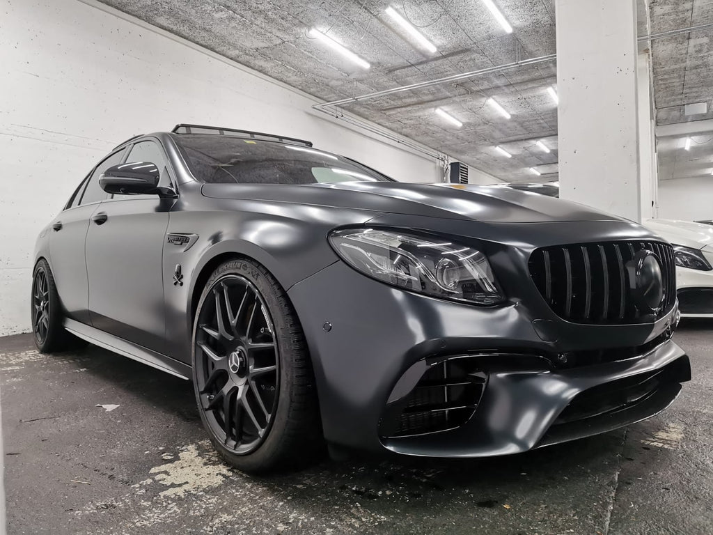 Gloss Black GTR Style Front Bar Grille Suitable For Mercedes-Benz E63s AMG W213 16-20