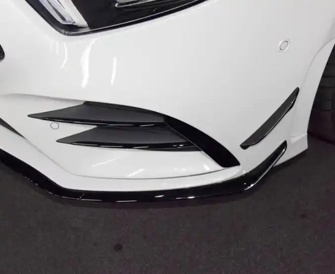 Gloss Black Front Bar Aero Lip Kit Suitable For Mercedes A-Class W177 18-22