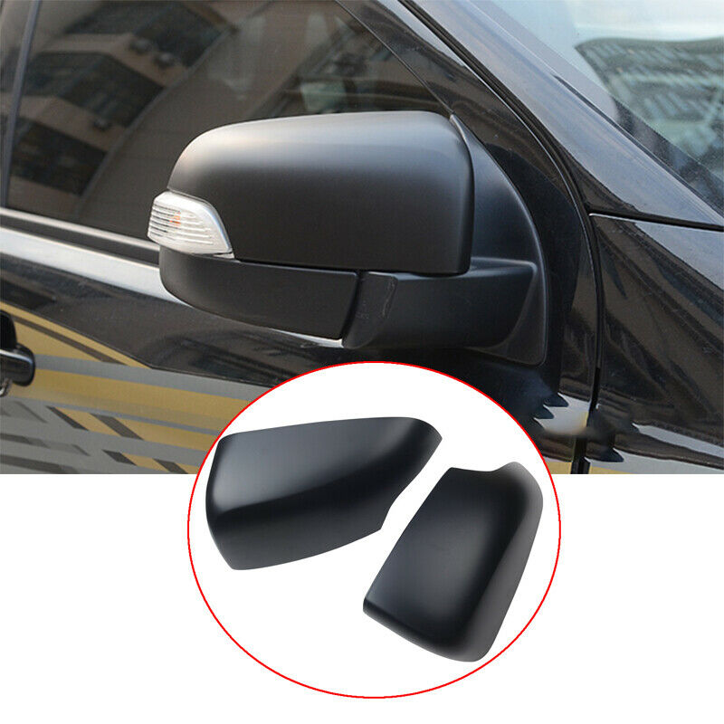 Gloss Black Mirror Cap Covers Suitable For Ford Ranger 2012 -22