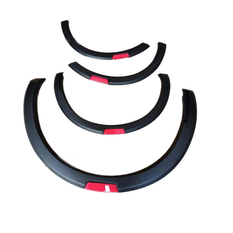 OEM Style Slim Matte Black Red 4pc Fender Flares Suitable for Nissan Navara 2022+