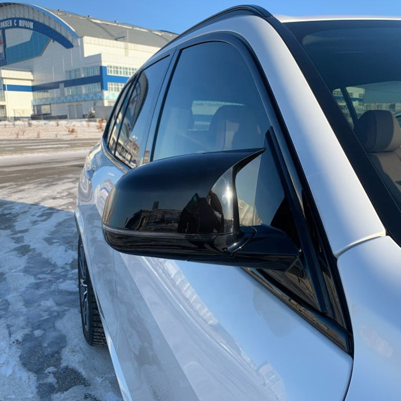 M Style Gloss Black Mirror Cover Caps Suitable For BMW X3 G01 X4 G02 X5 G05 X6 G05 X7 G07