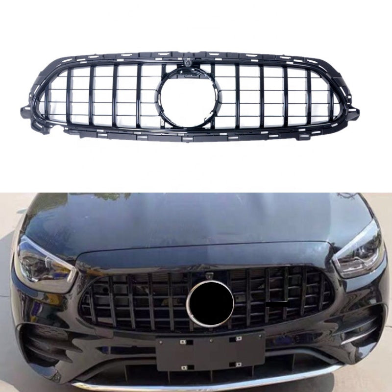 Gloss Black GTR Style Front Bar Grille Suitable For Mercedes-Benz W213 2022 +