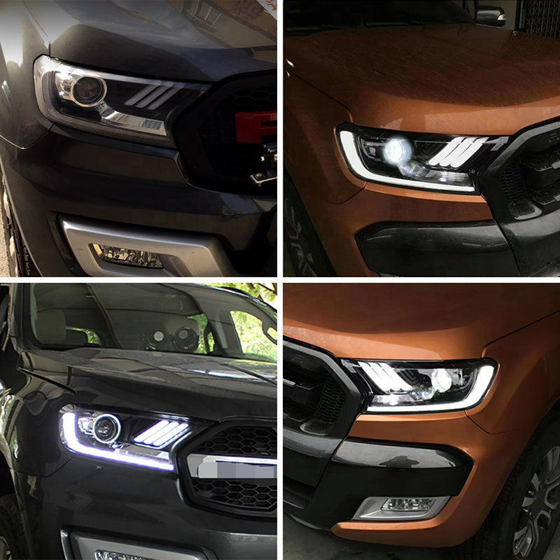 Ford Ranger Mustang Headlights LED For Ford Ranger PX3, PX2