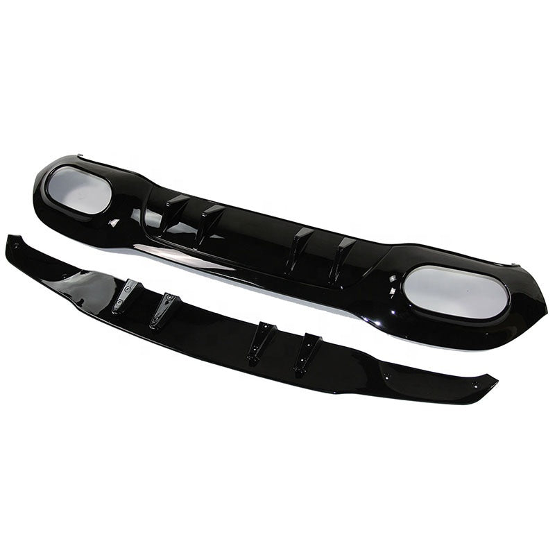 Gloss Black AMG Style Rear Diffuser Suitable For Mercedes-Benz A-Class W177 Hatch 19 +