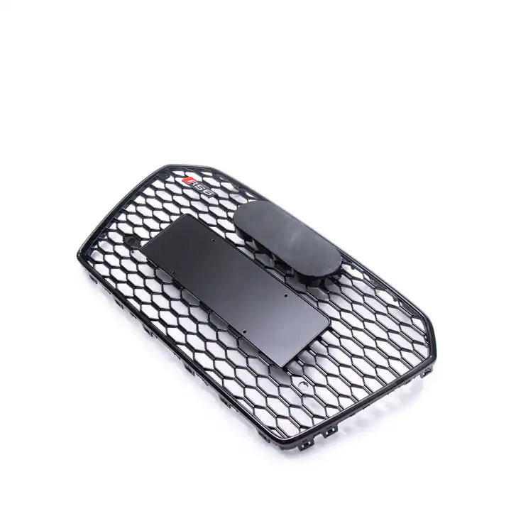 Gloss Black RS6 Style Front Bar Grille Suitable For Audi A6 15-17