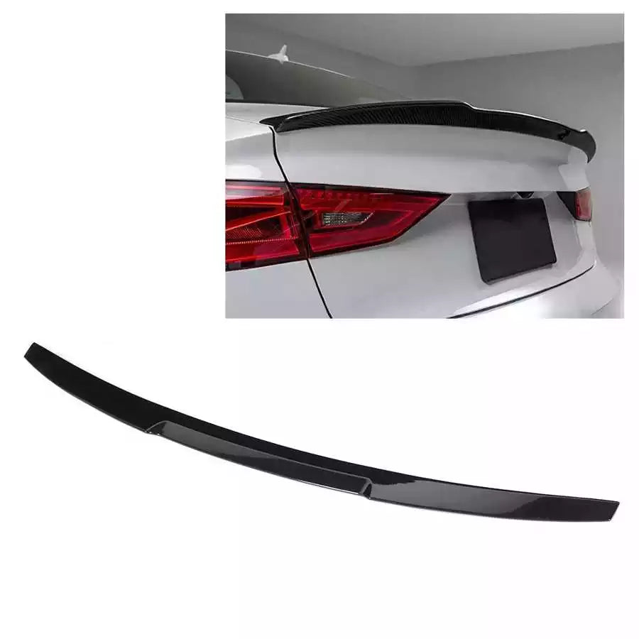 RS3 Style Rear Boot Lip Spoiler Suitable For Audi A3 14-20