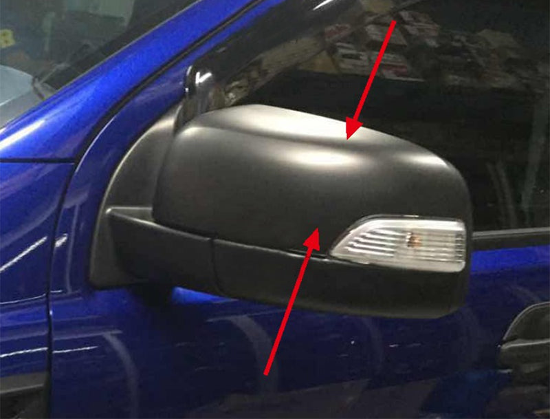 Gloss Black Mirror Cap Covers Suitable For Ford Ranger 2012 -22