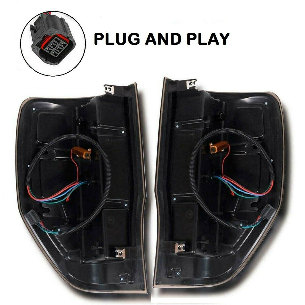 Sequential Smoked LED Tail Lights Suitable For Ford Ranger PX1 PX2 PX3