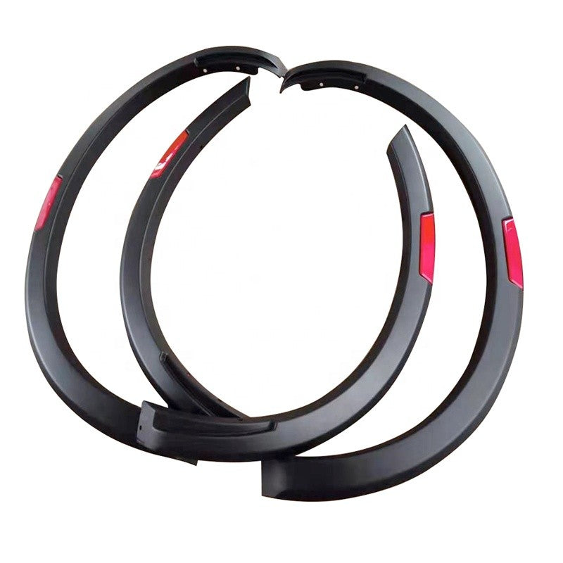 OEM Style Slim Matte Black Red 4pc Fender Flares Suitable for Nissan Navara 2022+
