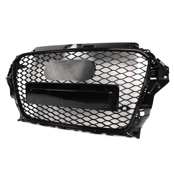 Gloss Black RS3 Style Front Bar Grille Suitable  For Audi A3 S3 8V 12-16