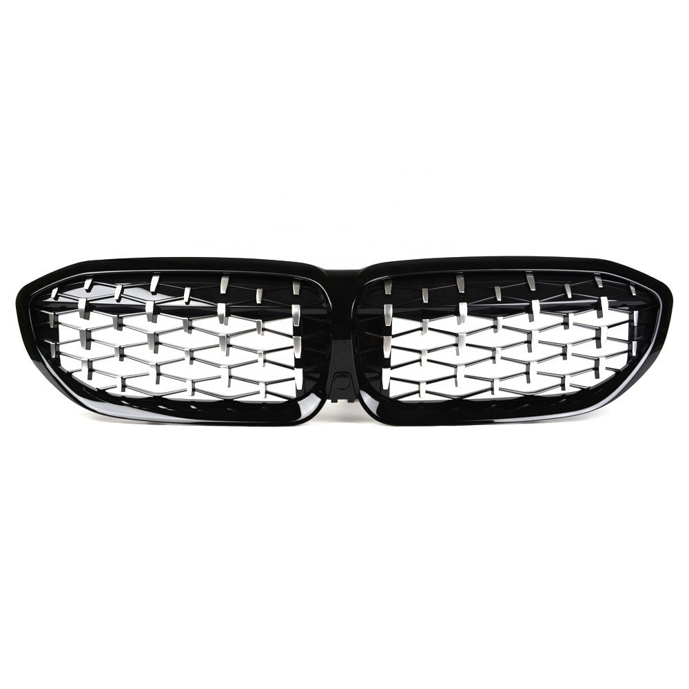 BMW 3-Series G20 Front Grill Diamond Black Chrome ABS Sedan Wagon