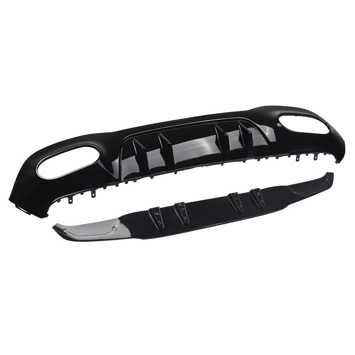 Gloss Black AMG Style Rear Diffuser Suitable For Mercedes-Benz A-Class W177 Hatch 19 +
