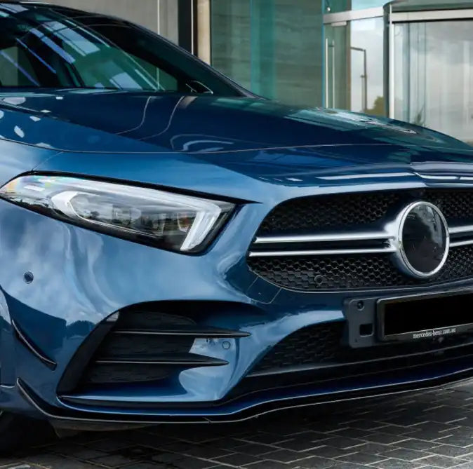 Gloss Black Front Bar Aero Lip Kit Suitable For Mercedes A-Class W177 18-22