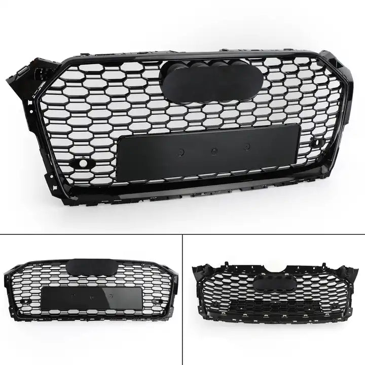 Gloss Black RS5 Style Front Bar Grille Suitable For Audi A5 16-20