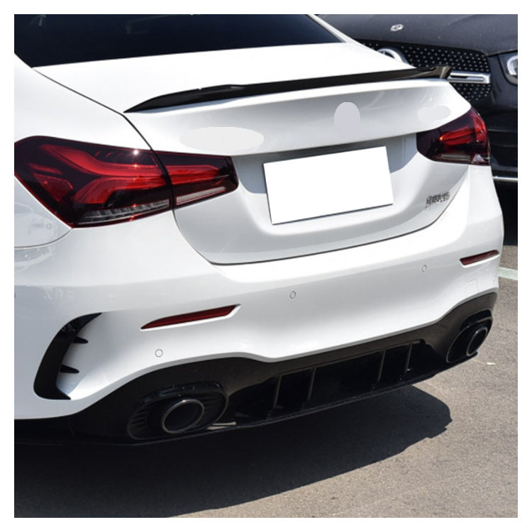 Gloss Black AMG Style Rear Diffuser Suitable For Mercedes-Benz A-Class W177 Sedan 19 +